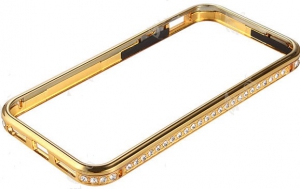 Бампер для iPhone 5/5S Crystal Metal Gold Бампер для iPhone 5/5S Crystal Metal Gold